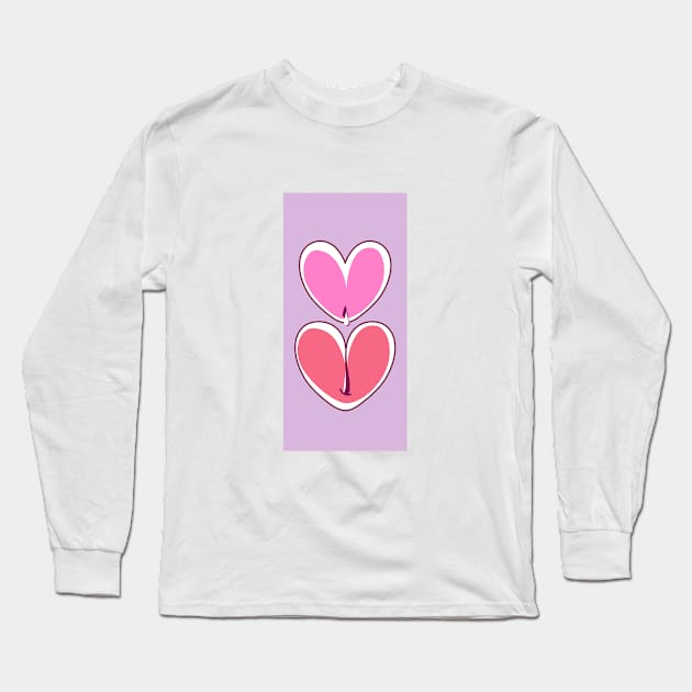 Let's unite Our Hearts! Long Sleeve T-Shirt by Grassmeister